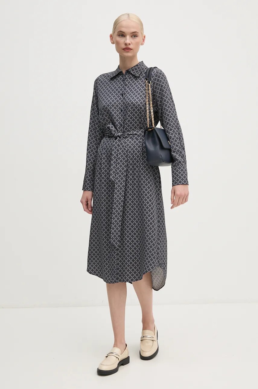 Сукня Tommy Hilfiger колір синій mini розкльошена WW0WW43032