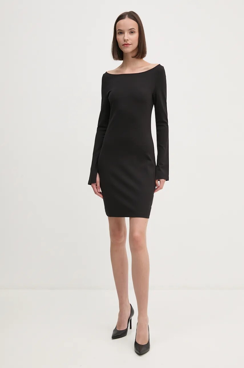 Сукня Calvin Klein Jeans колір чорний mini облягаюча J20J224162