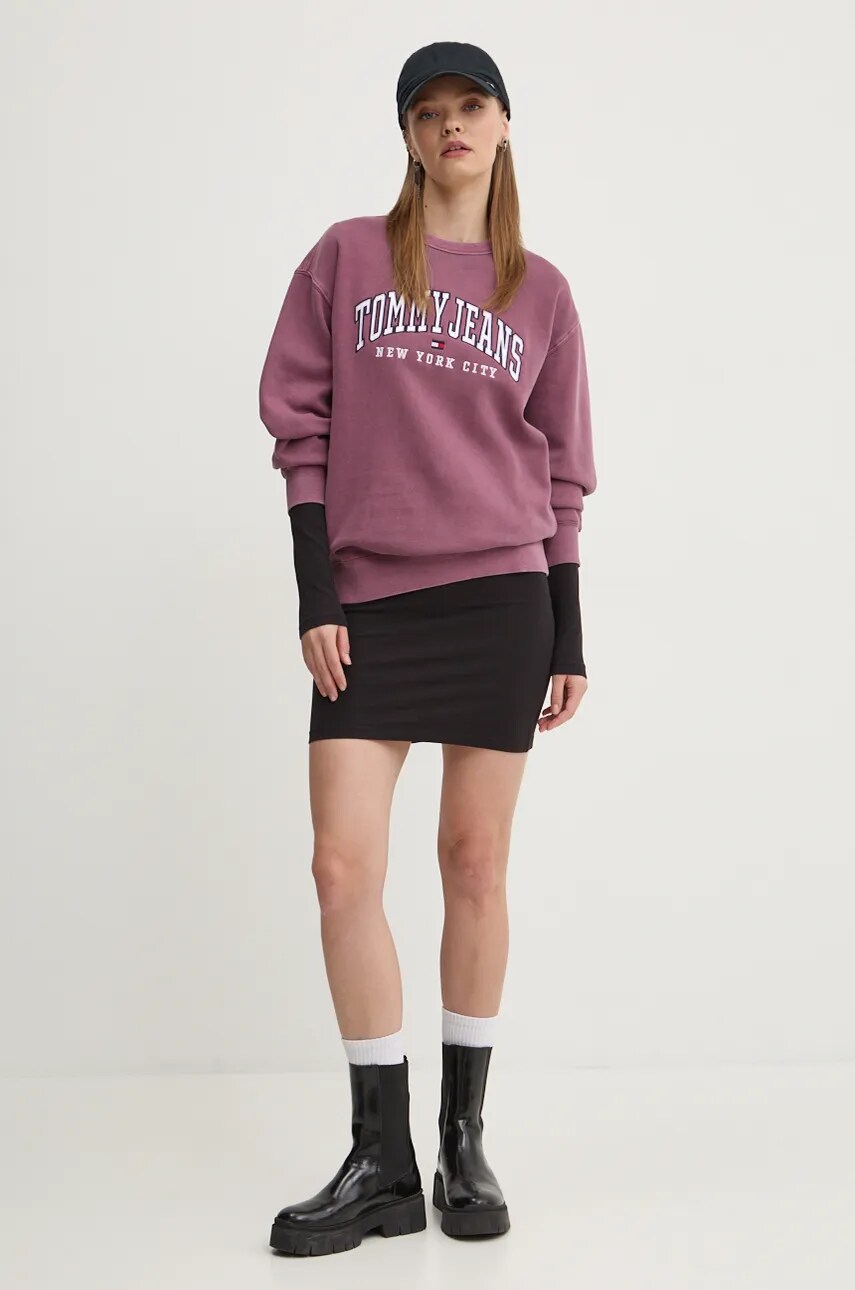 Сукня Tommy Jeans колір чорний mini облягаюча DW0DW18722