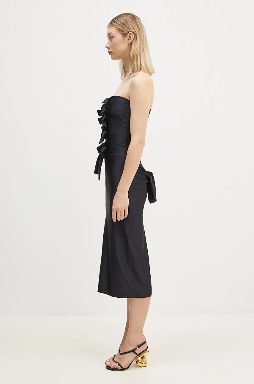 Сукня Coperni Jersey Knot Gala колір чорний облягаюча COPR110BIS545