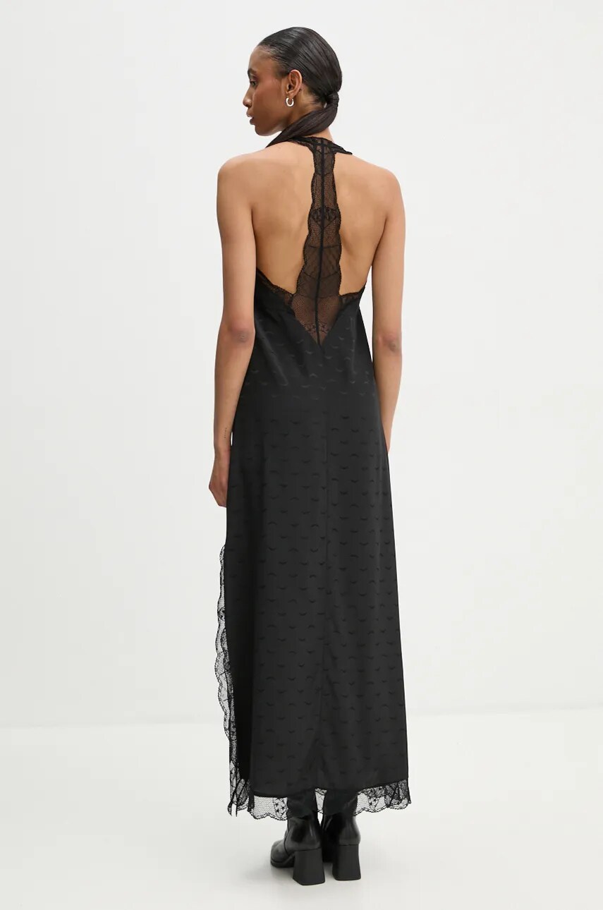 Купити Шовкова сукня ZADIG&VOLTAIRE колір чорний maxi пряма WWDR01334 – головне зображення