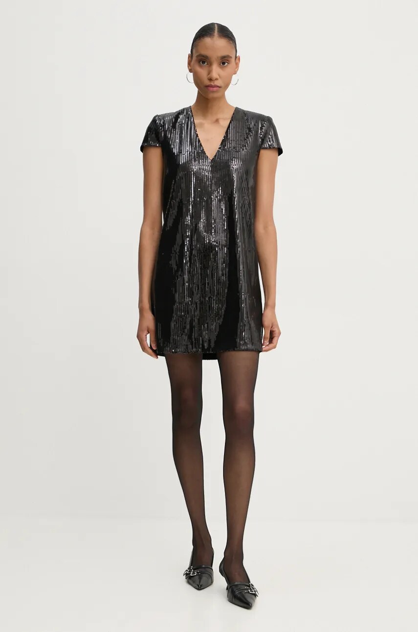 Сукня ZADIG&VOLTAIRE колір чорний mini розкльошена WWDR01306