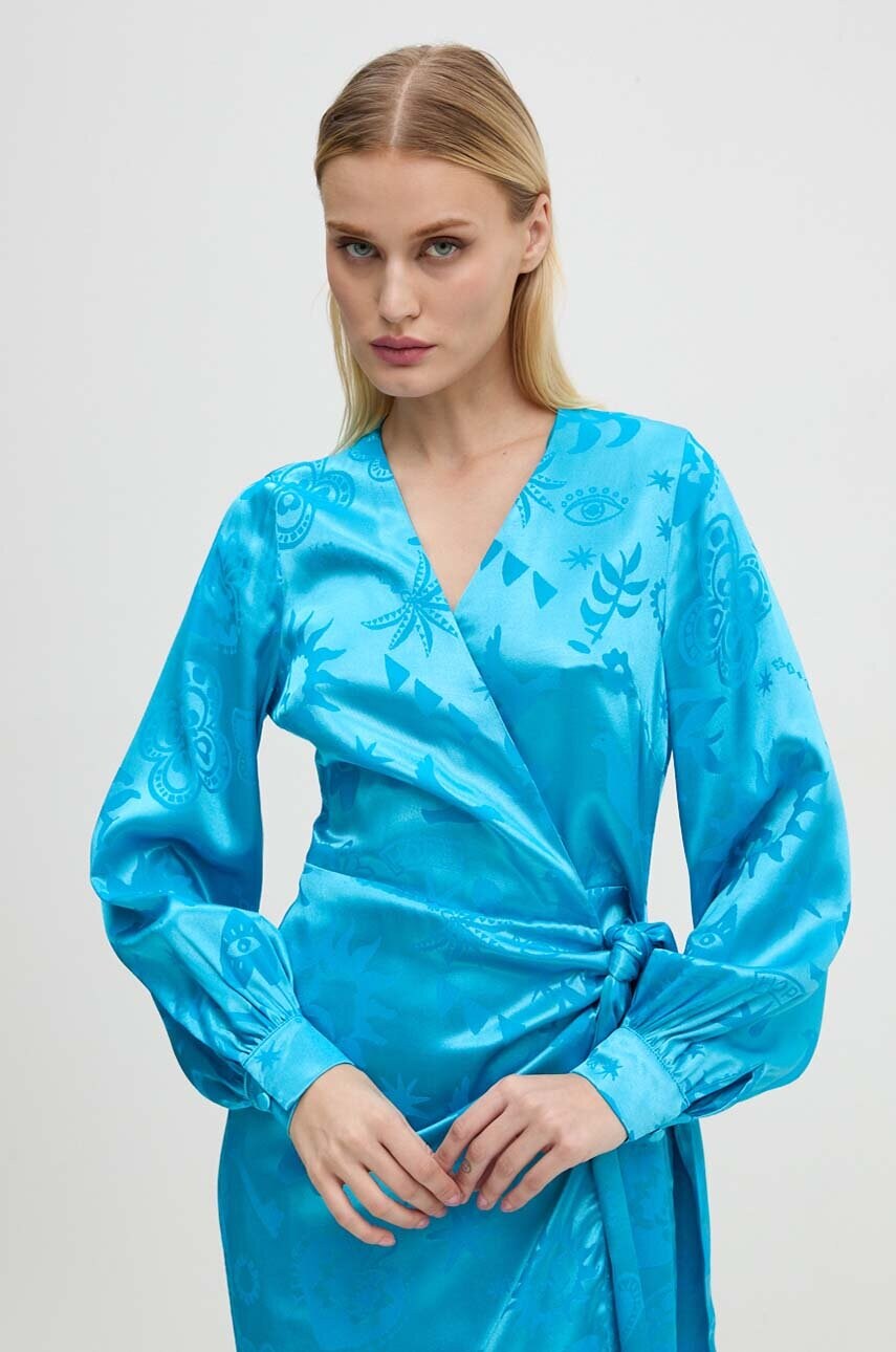 Сукня Never Fully Dressed Vienna Wrap Dress midi розкльошена NFDDR1575