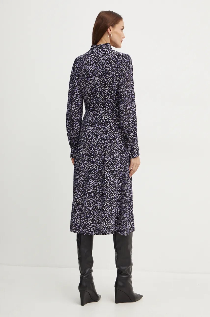 Сукня Karl Lagerfeld колір чорний midi розкльошена 246W1303
