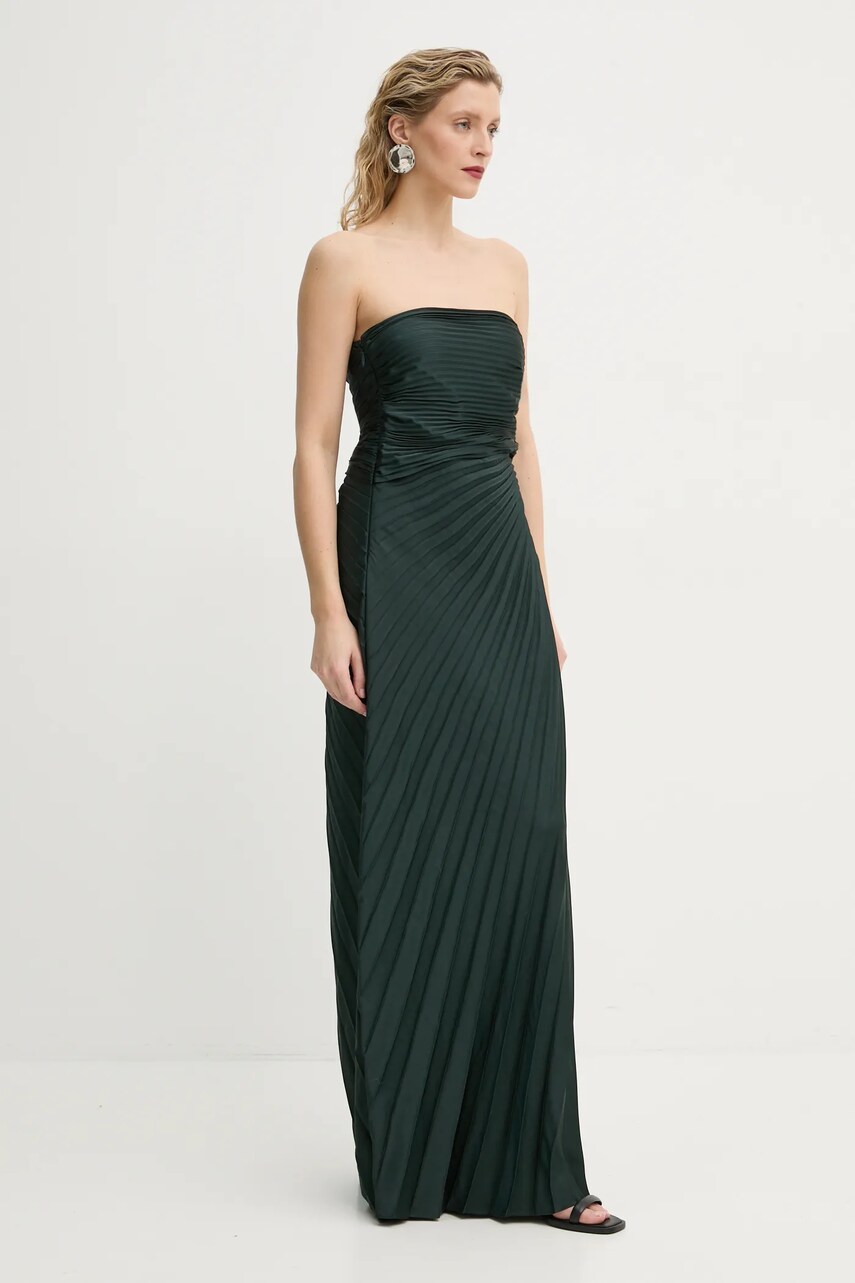 Сукня A.L.C. Bianca колір зелений maxi розкльошена 6DRES02461