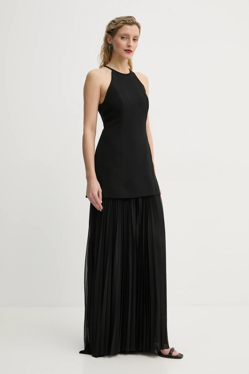 Сукня A.L.C. Lana колір чорний maxi розкльошена 6DRES02466