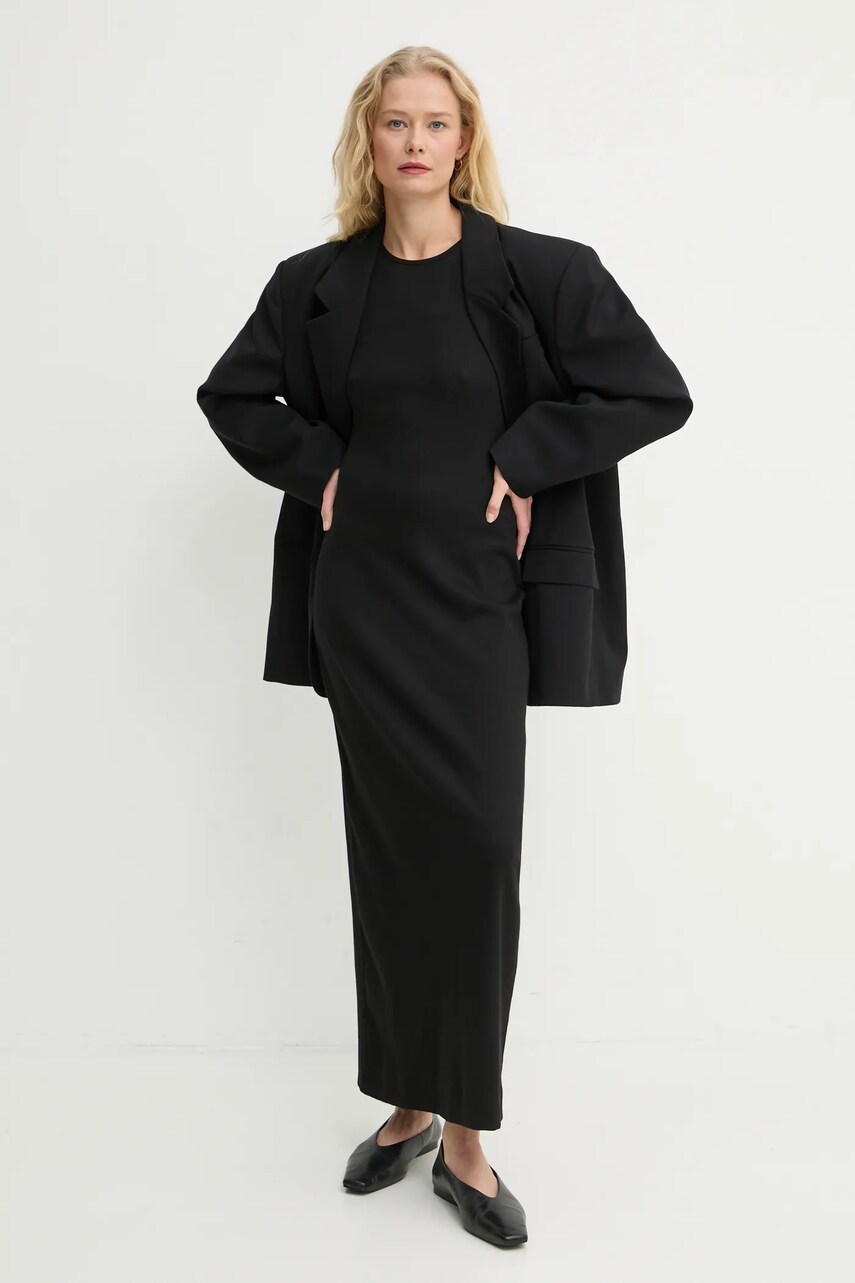 Сукня By Malene Birger LOVELO колір чорний midi облягаюча Q71679030Z