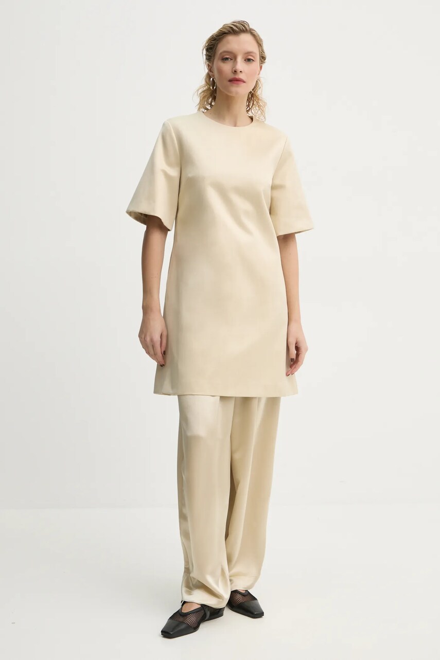 Сукня By Malene Birger HARPERZ колір бежевий mini пряма 102577