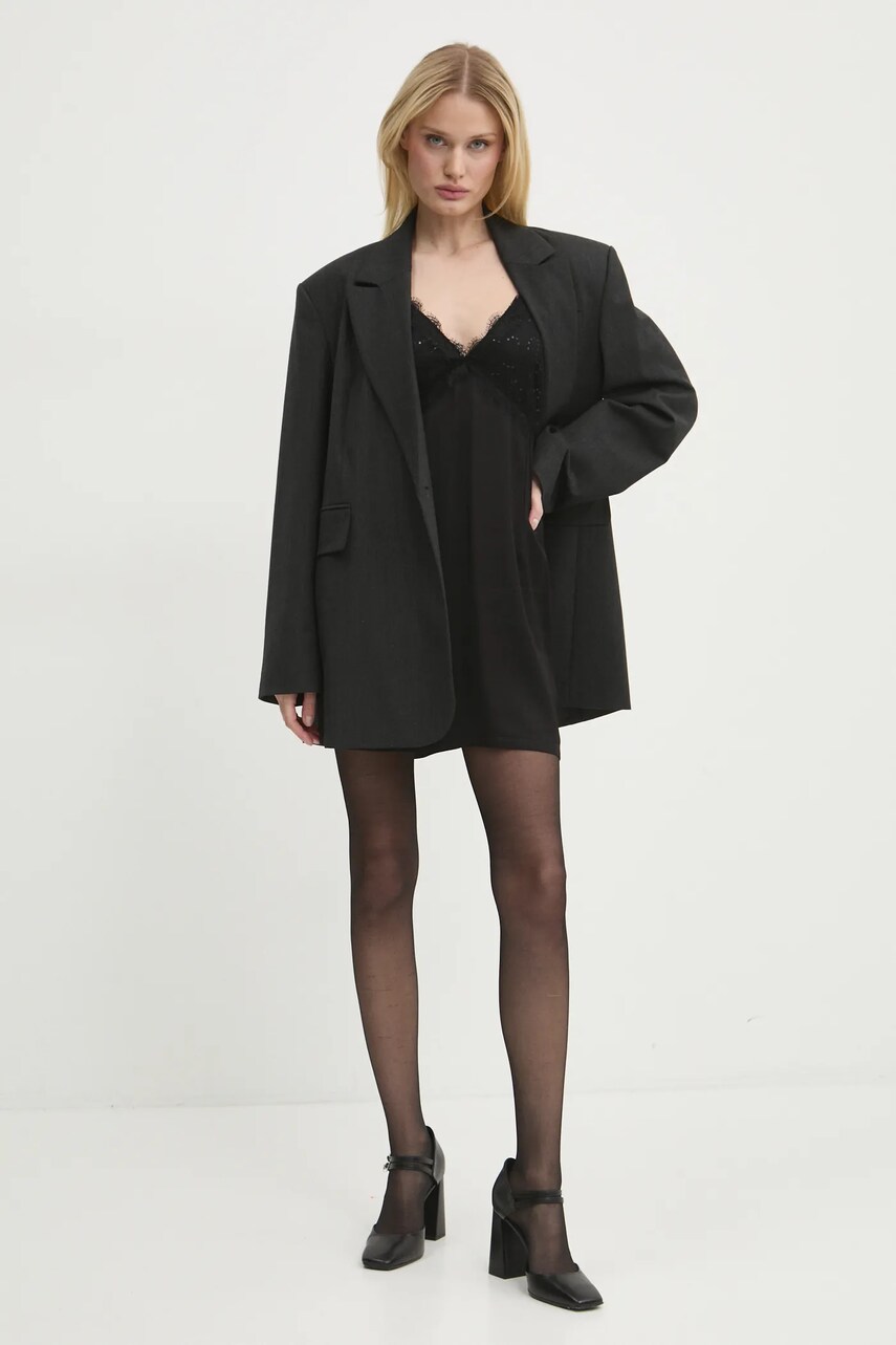 Сукня Never Fully Dressed Reha Dress колір чорний mini розкльошена NFDDR1682