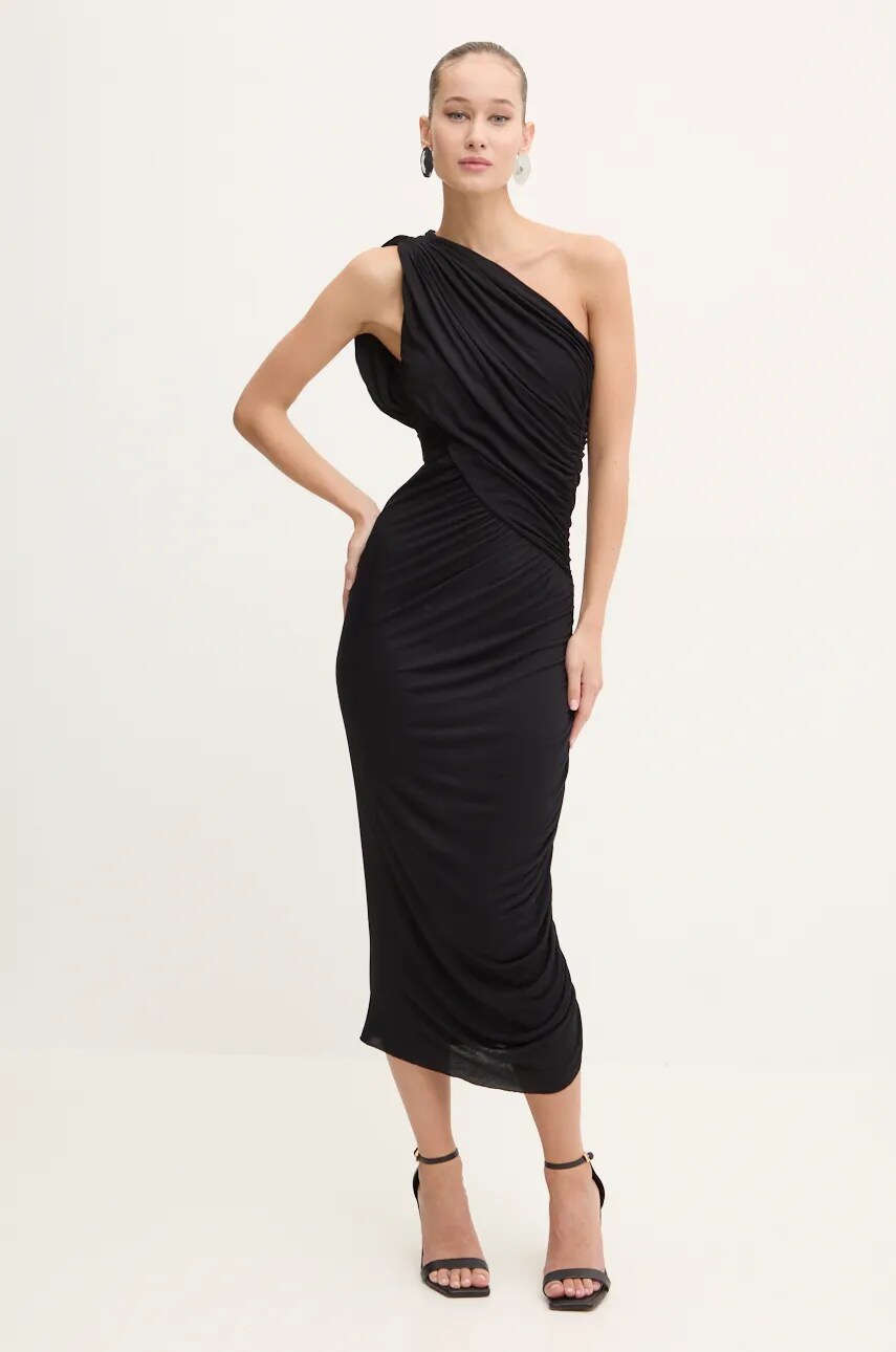 Сукня Rick Owens Lilies колір чорний maxi облягаюча LI02D5526RV