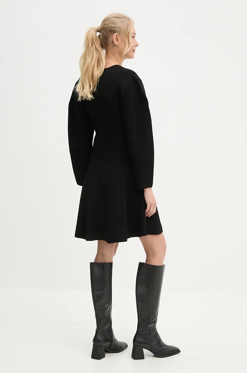 Сукня By Malene Birger FRANCESA колір чорний mini розкльошена Q72575004
