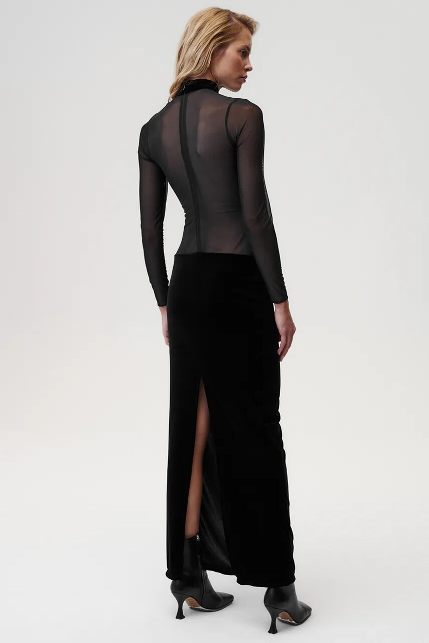 Сукня Undress Code Stargirl Dress колір чорний maxi облягаюча 742