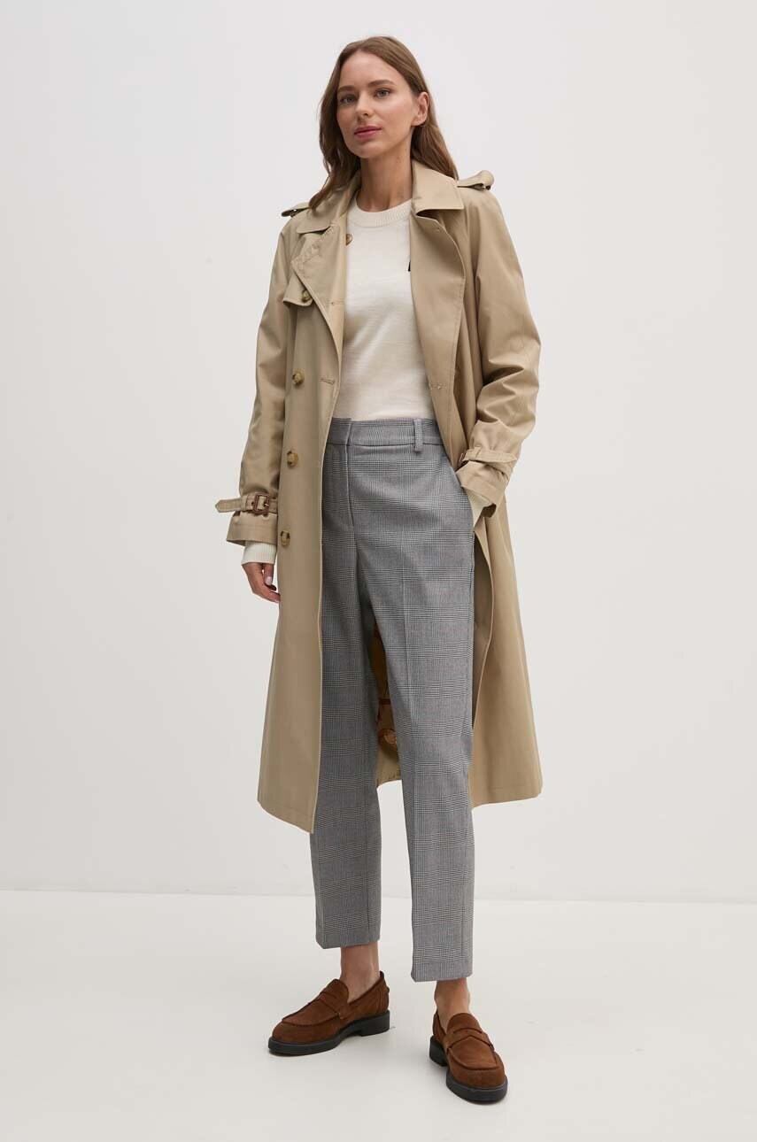 Вовняний светр Dkny жіночий колір бежевий легкий D2E4A116