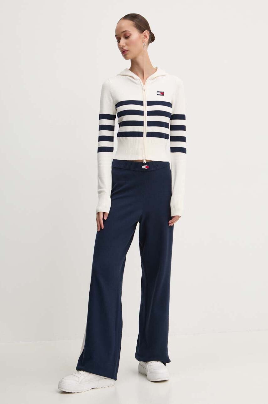 Джемпер Tommy Jeans жіночий колір бежевий легкий DW0DW18524