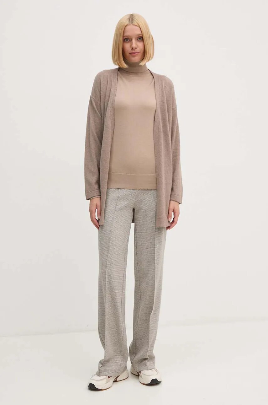 Кардиган з домішкою вовни United Colors of Benetton колір бежевий легкий 1035D602A