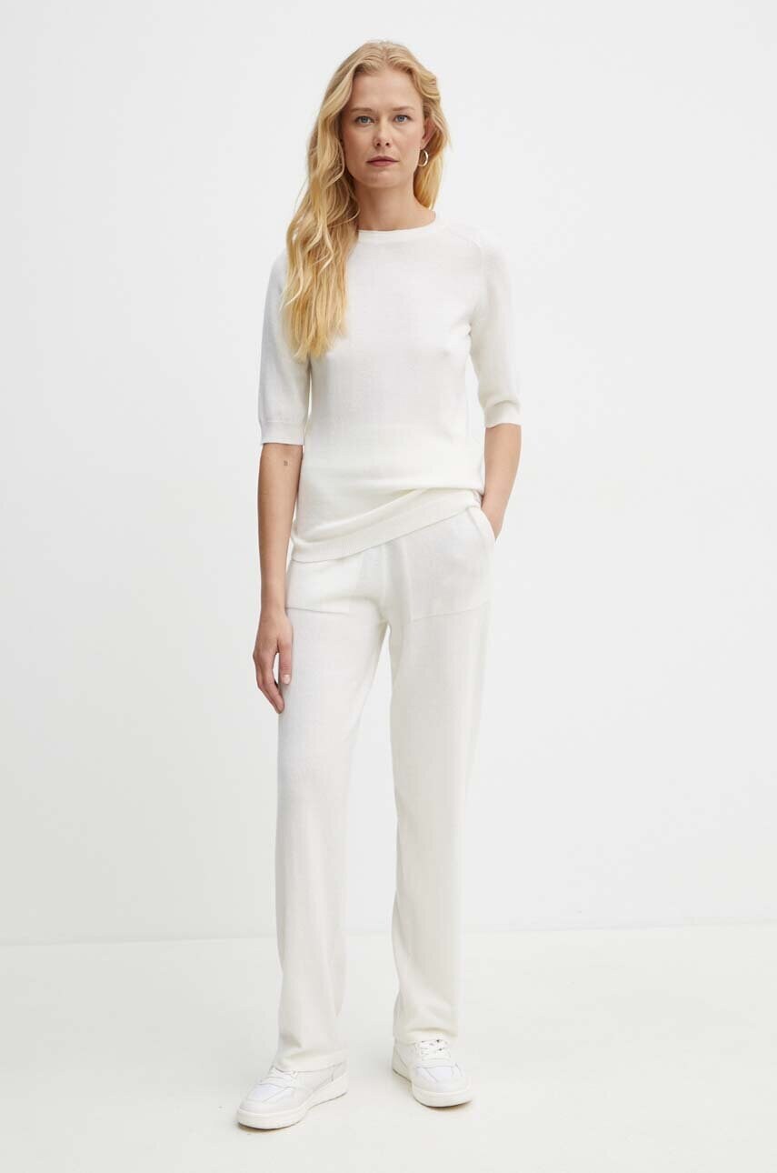 Вовняний светр Max Mara Leisure жіночий колір бежевий легкий 2426366018600