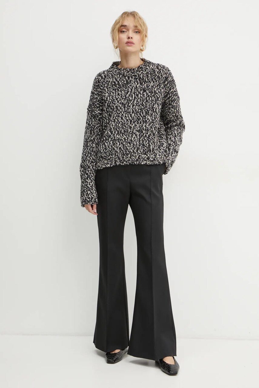 Вовняний светр Weekend Max Mara жіночий колір чорний теплий 2425366062600