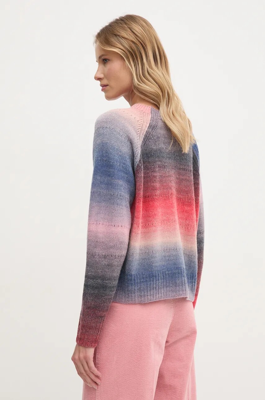 Светр з домішкою вовни United Colors of Benetton жіночий колір рожевий  1050D10C0