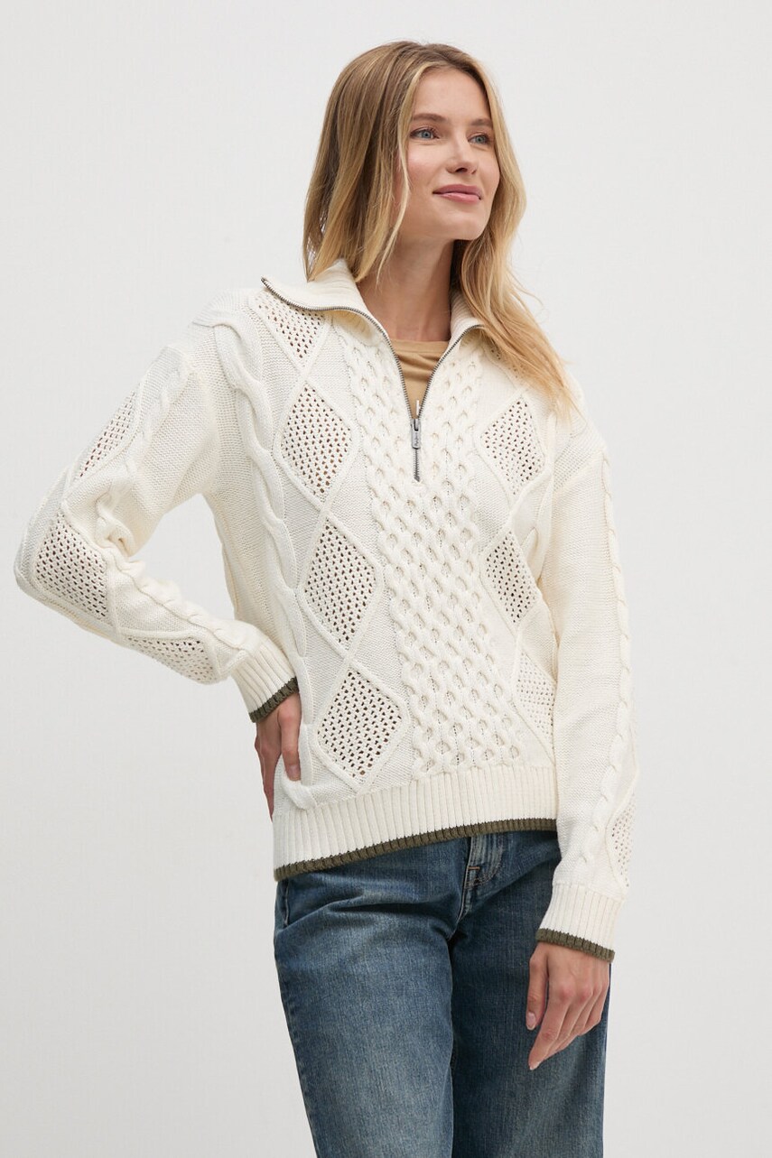 Светр Pepe Jeans HADA POLO жіночий колір бежевий  PL702211