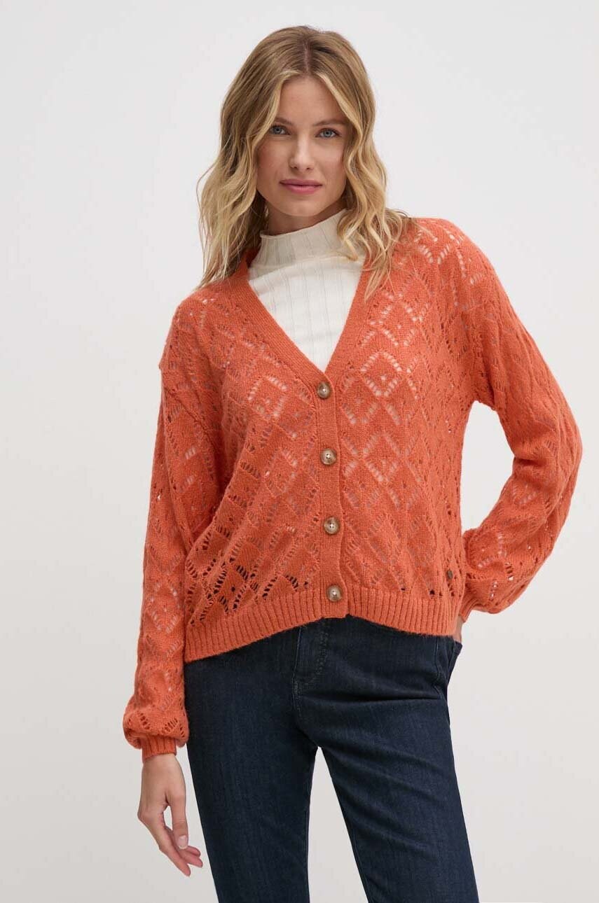 Светр Pepe Jeans HAILEY CARDIGAN жіночий колір помаранчевий легкий PL702218
