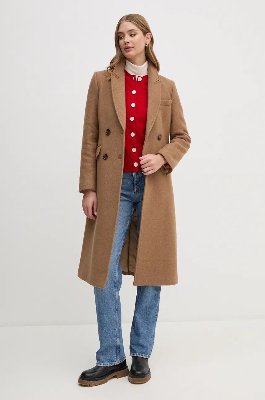 Вовняний кардиган Barbour Barbour x Alexa Chung колір червоний легкий LKN1608