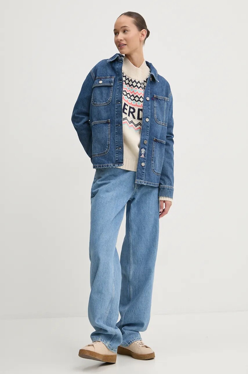 Светр з домішкою вовни Superdry жіночий колір бежевий  W6110555A-B9Q