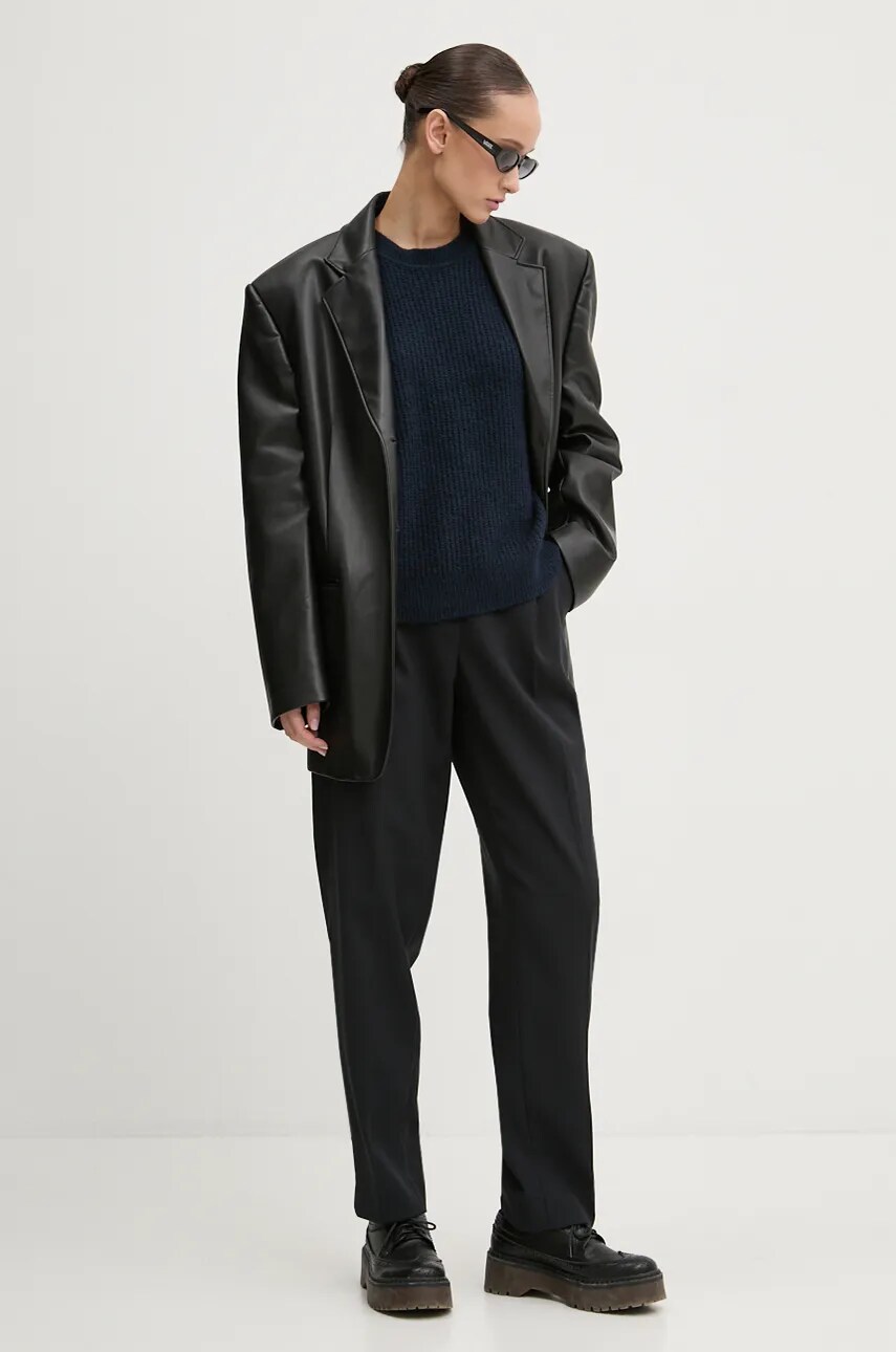 Светр з домішкою вовни Superdry жіночий колір синій  W6110579A-B6R