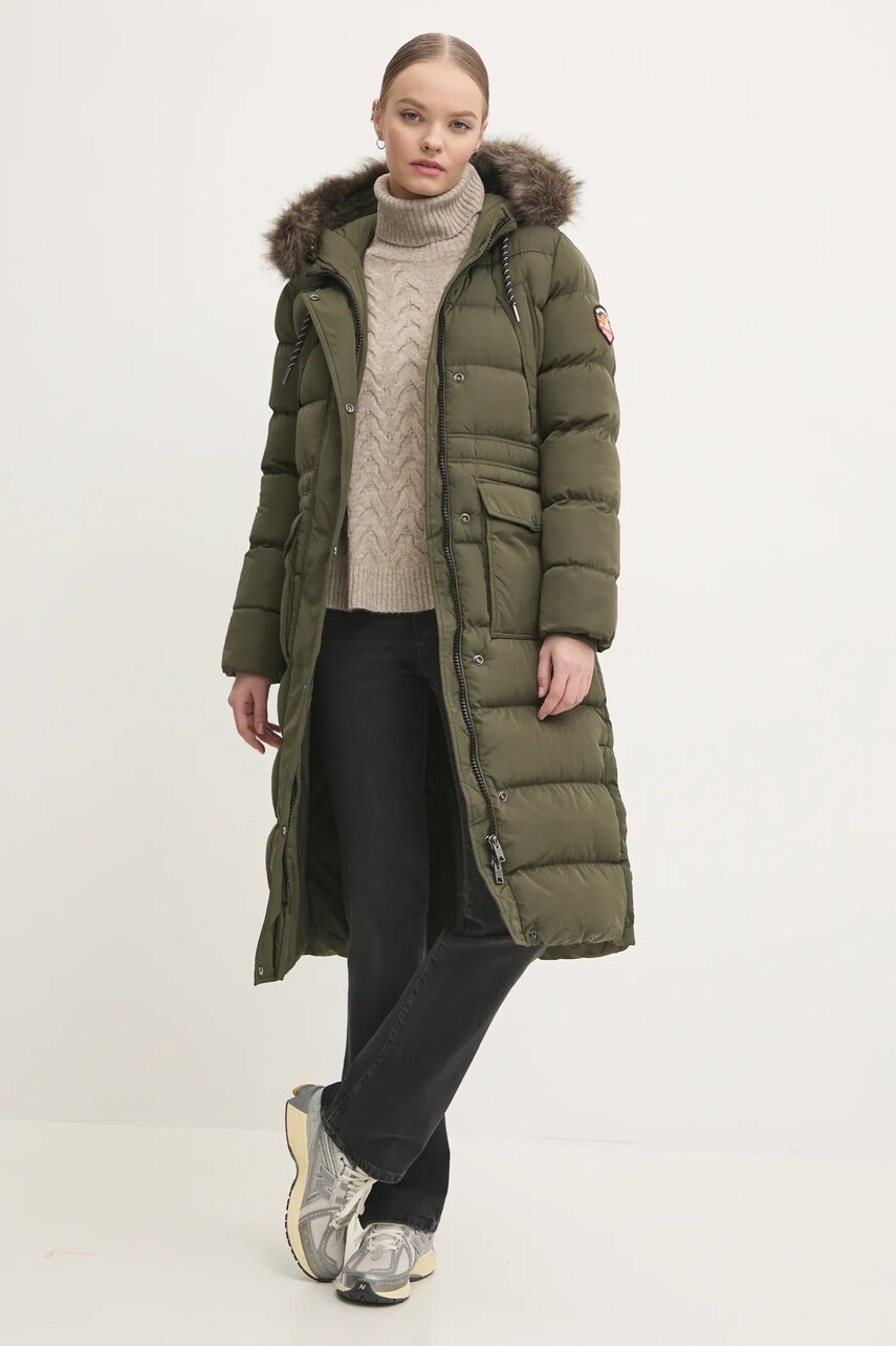 Светр Superdry жіночий колір бежевий гольф W6110580A-B2R