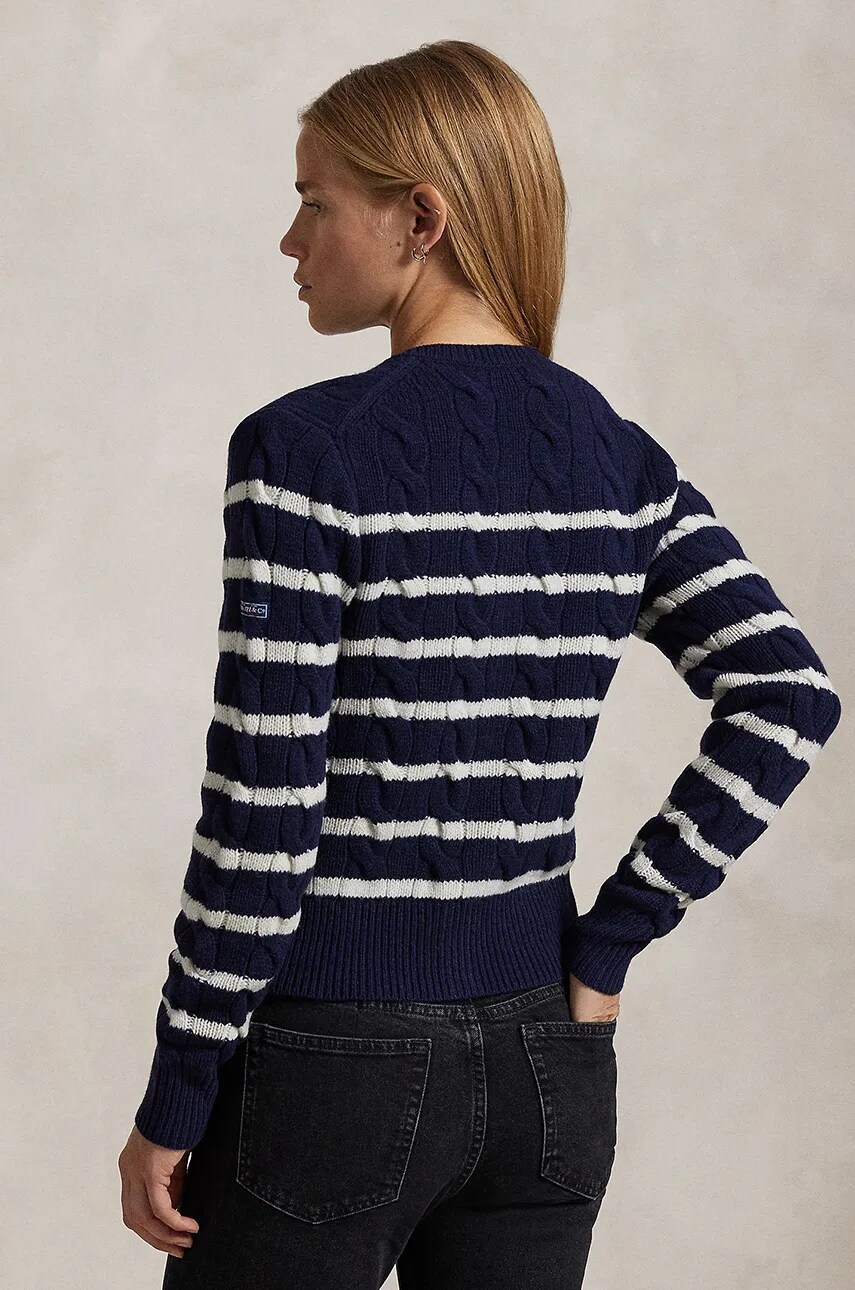 Вовняний кардиган Polo Ralph Lauren колір бежевий теплий 211947909