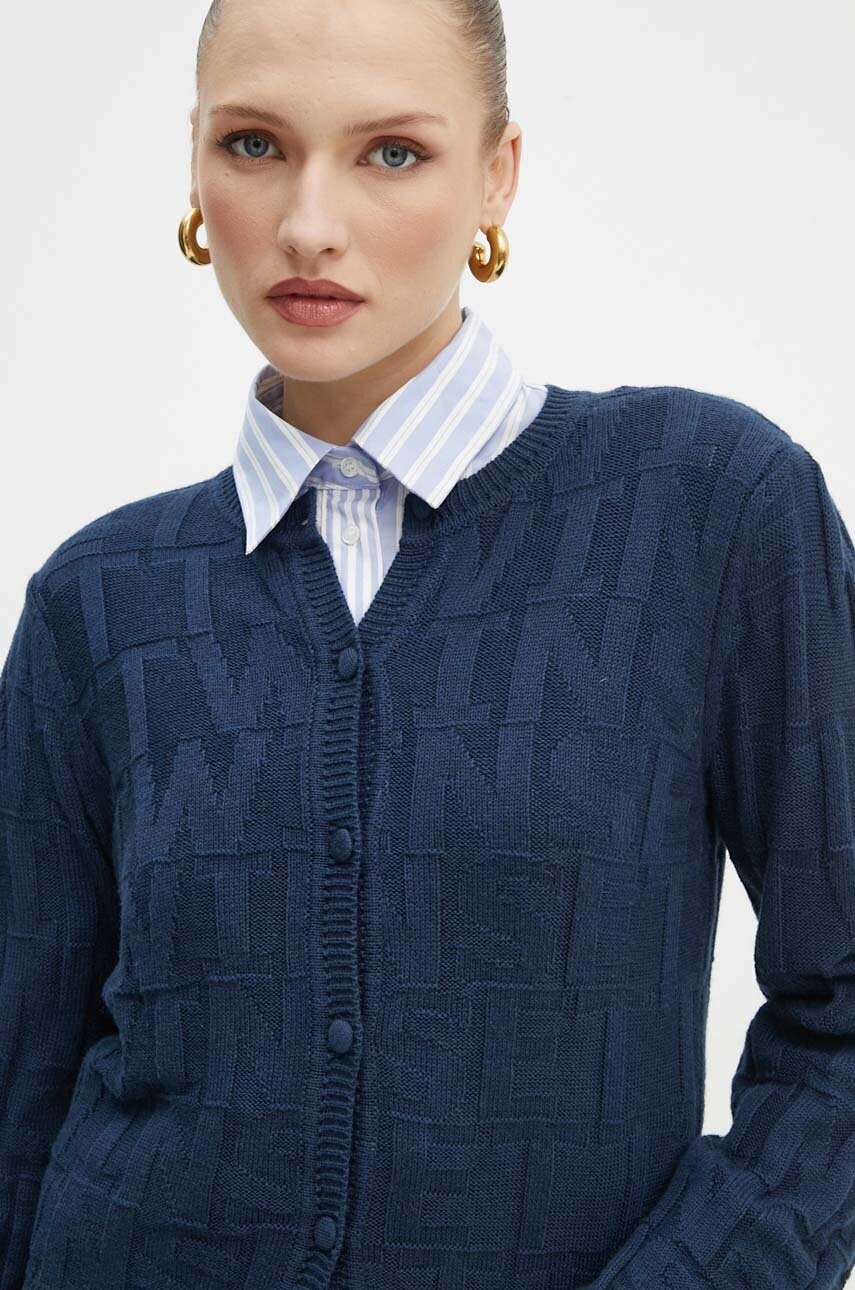 Кардиган з домішкою кашеміру Twinset колір фіолетовий легкий 242TP3602