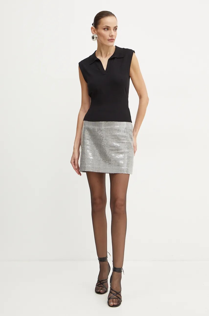 Безрукавка Guess колір чорний легка W4BR65 Z2YK2