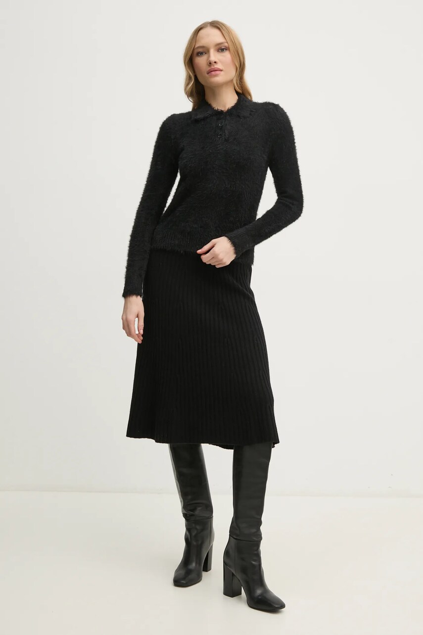 Светр Sisley жіночий колір чорний  19VBM300B