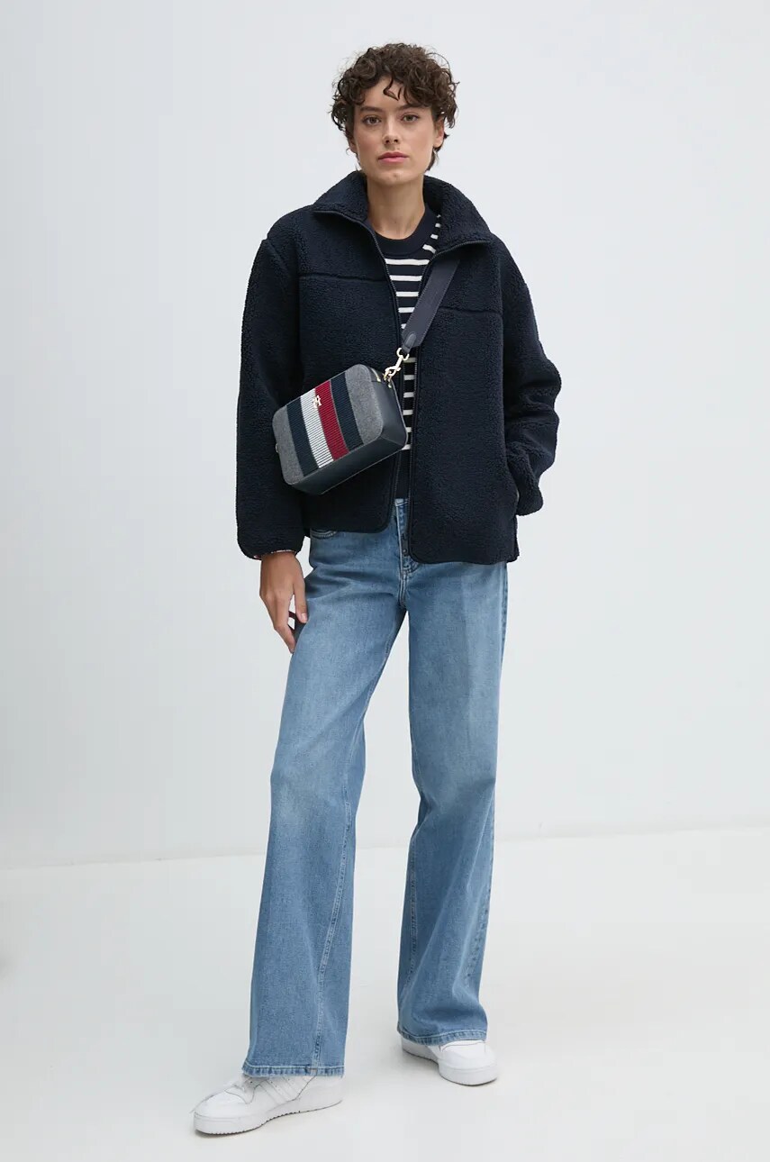 Бавовняний светр Tommy Hilfiger колір синій легкий WW0WW43506