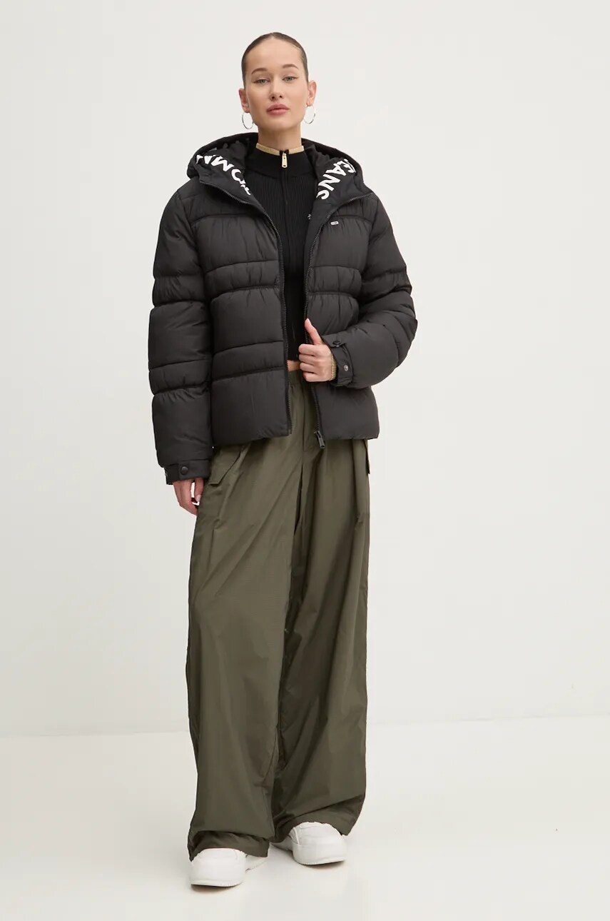 Джемпер Tommy Jeans жіночий колір чорний DW0DW19835