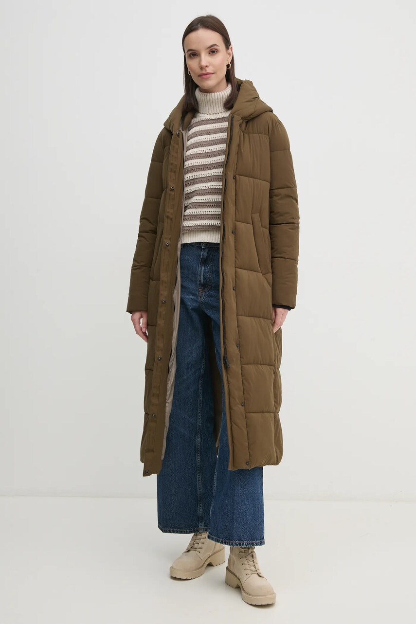 Светр Sisley жіночий колір бежевий гольф 1441L2020