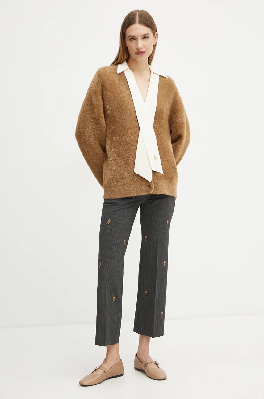 Джемпер Forte Forte жіночий колір коричневий 13358_my knit