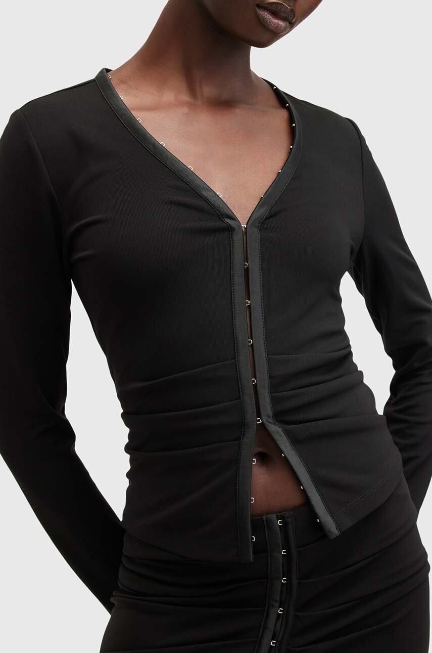 Джемпер AllSaints CADELL TOP жіночий колір чорний W033JB