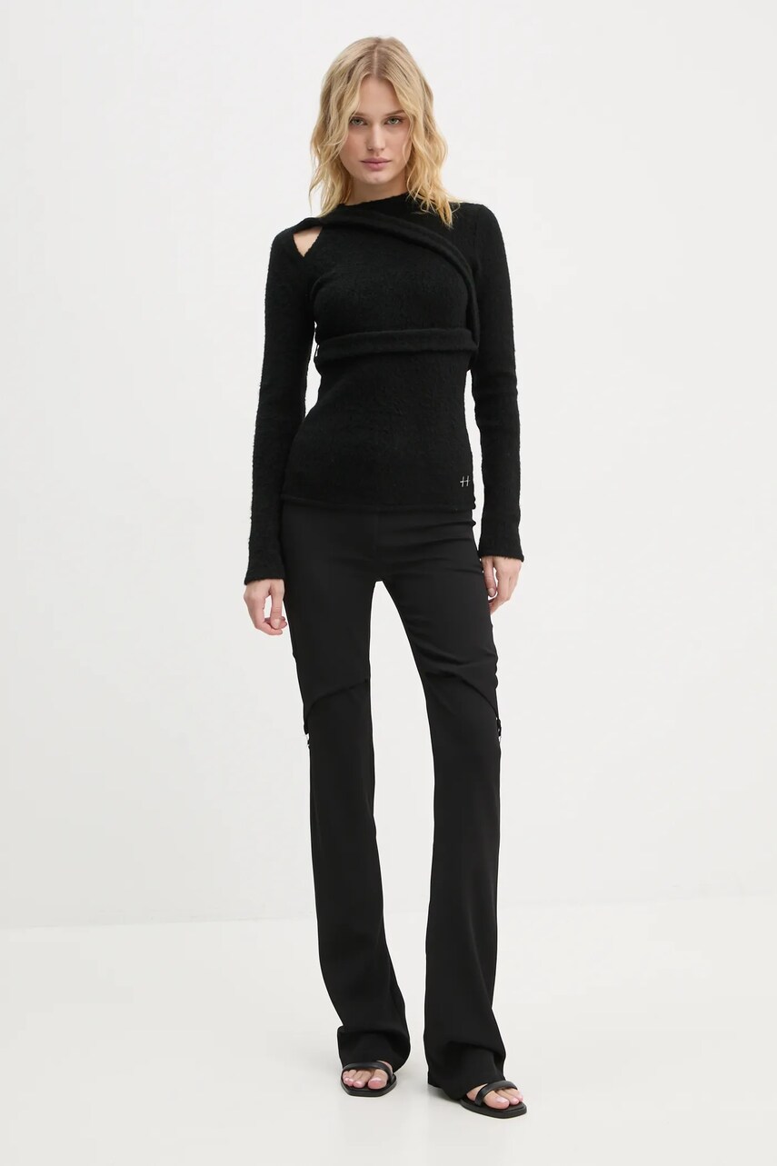 Светр з домішкою вовни Heliot Emil жіночий колір чорний  AW24.W.07.065.BLK01