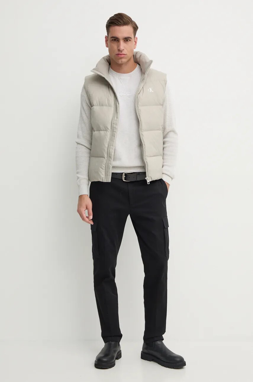 Бавовняний светр Calvin Klein Jeans колір сірий легкий J30J325671