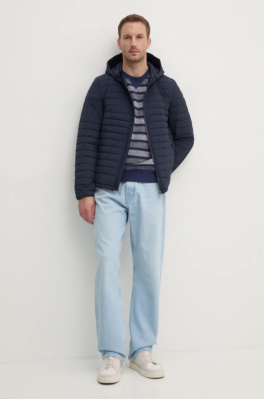 Светр United Colors of Benetton чоловічий колір синій легкий 33RPU109D