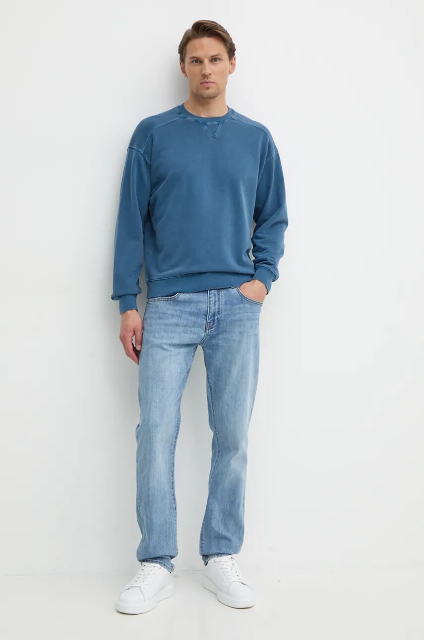 Бавовняна кофта United Colors of Benetton чоловіча  однотонна 3P0VU1095