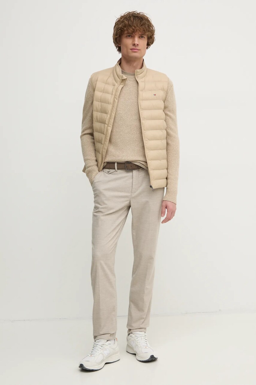 Светр United Colors of Benetton чоловічий колір бежевий  1VZBU109G