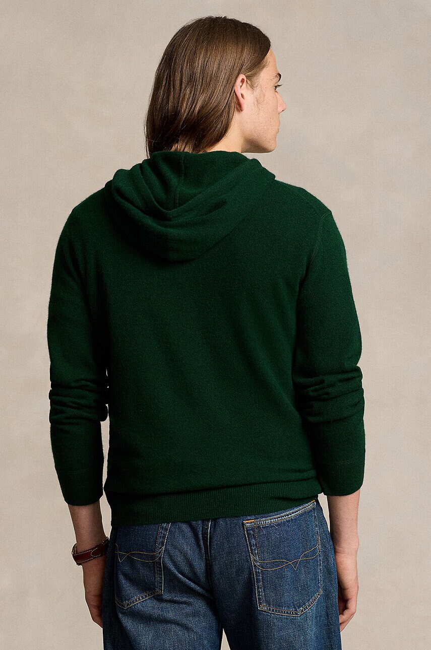 Вовняний светр Polo Ralph Lauren чоловічий колір зелений  710946003