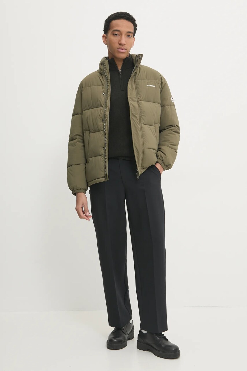 Светр з домішкою вовни Superdry чоловічий колір зелений  M6110640A-6AQ