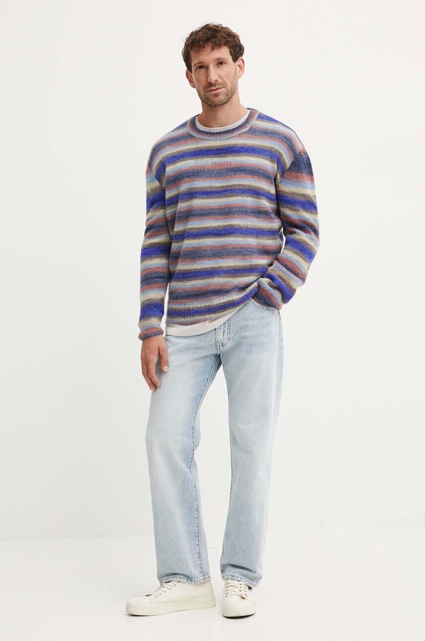 Вовняний светр A.P.C. pull bryce колір сірий легкий WPABG.H23358