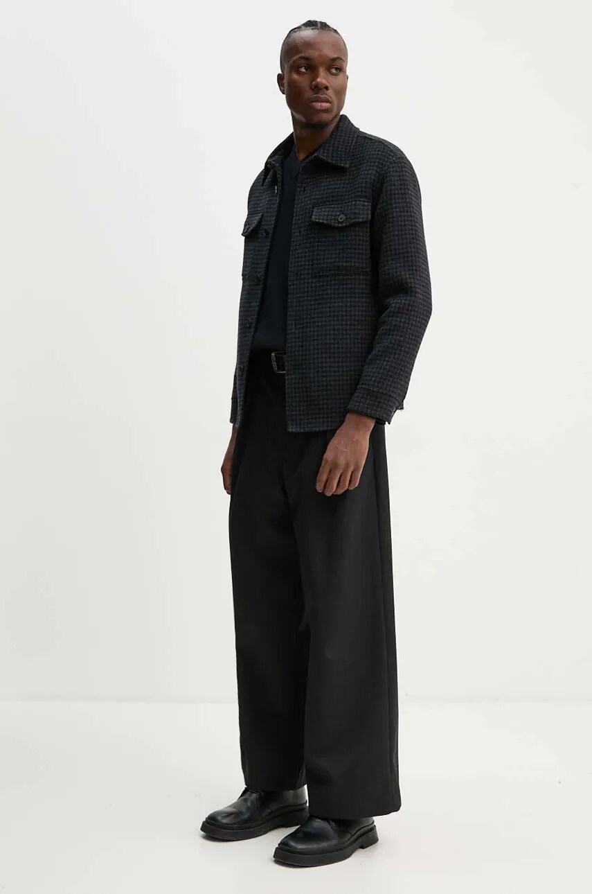 Вовняний светр A.P.C. pull dany чоловічий колір чорний  WYAAD.M23380