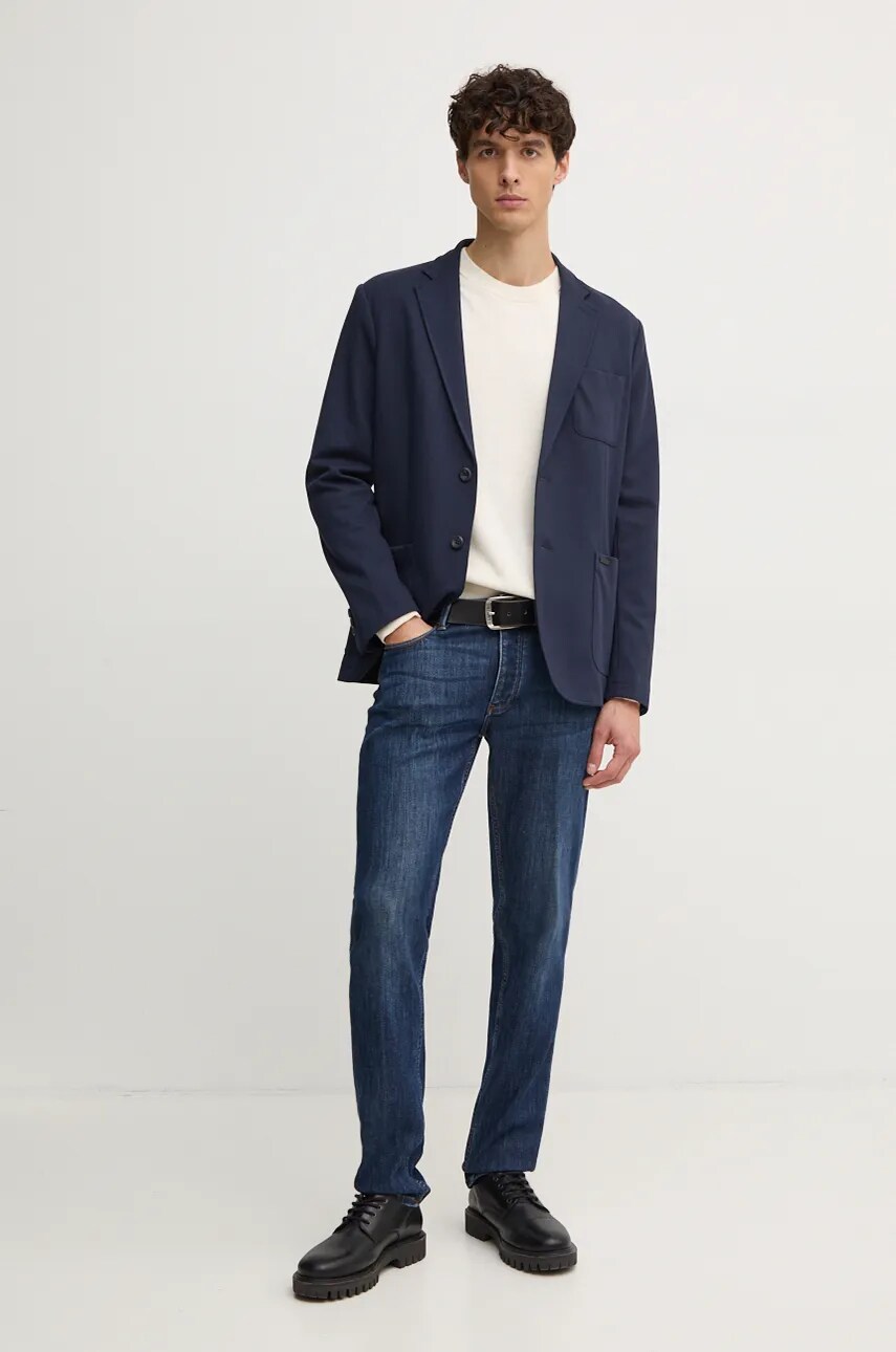 Светр з домішкою вовни Pepe Jeans NEW ANDRE CREW NECK чоловічий колір бежевий легкий PM702469