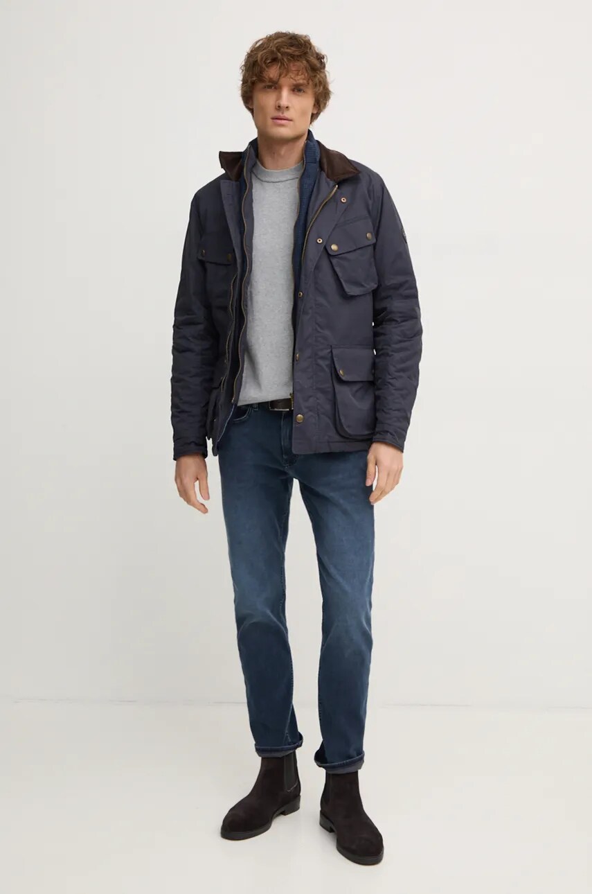 Светр з домішкою вовни Pepe Jeans NEW ANDRE CREW NECK чоловічий колір сірий легкий PM702469
