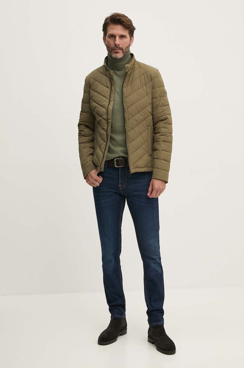 Светр з домішкою вовни Pepe Jeans NEW ANDRE TURTLE NECK чоловічий колір зелений легкий гольф PM702470