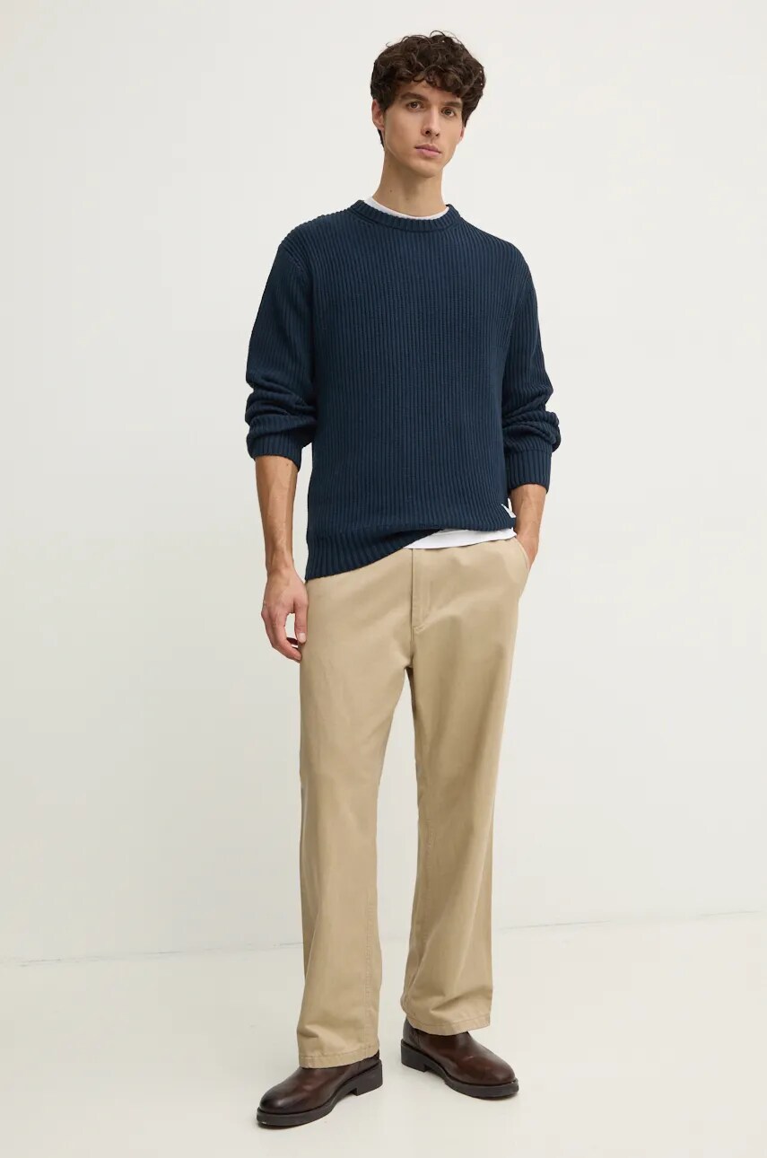 Бавовняний светр Pepe Jeans COLIN CREW NECK колір синій  PM702478